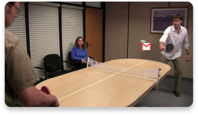 Ping pong of emails at call center