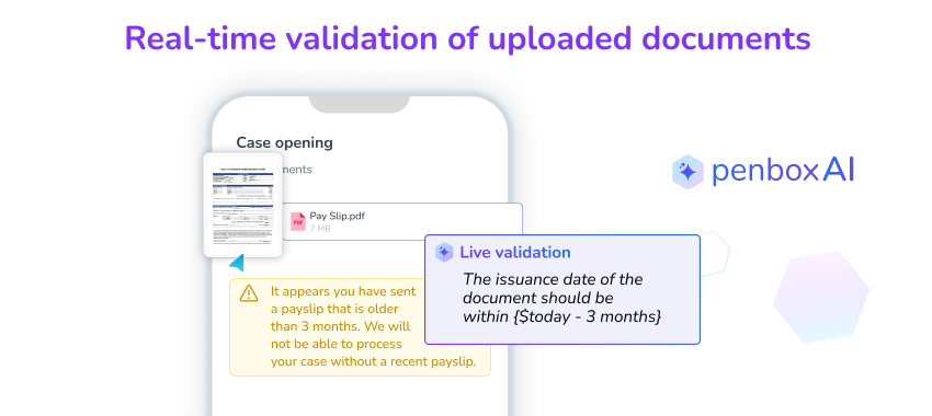 Real-time validation of documents with AI